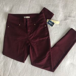 NWT burgundy jeans